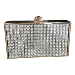 Rhinestone and Gold Clutch
